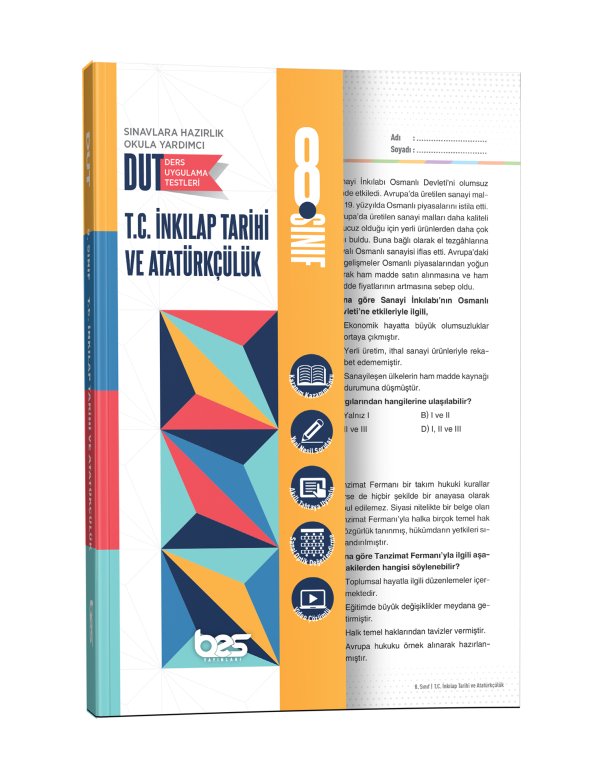 BES DUT 08.SINIF UYGULAMA TESTİ İNKILAP - 2025-26